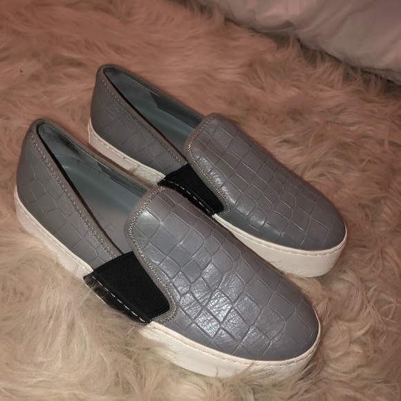 nordstrom black slip on sneakers